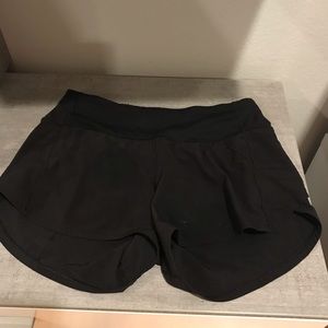 Hello. I’m selling these black Lululemon shorts.